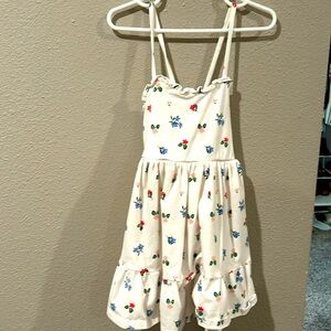 Janie and Jack Cotton Floral Dress, Girls, 4